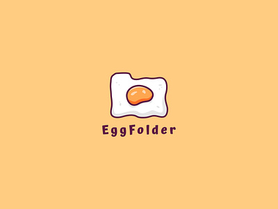 Egg + Folder Concept egg egg folder logo concept egg fry egg illustration egg logo egg omelette flat logo folder illustration minimal logo omelette