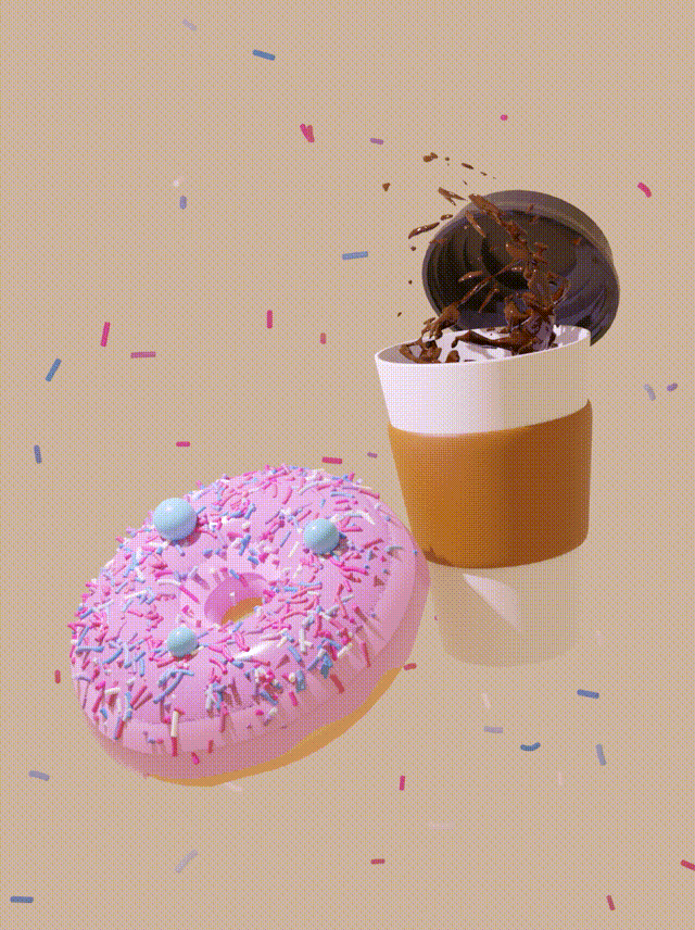 A famous donuts tutorial from blender guru