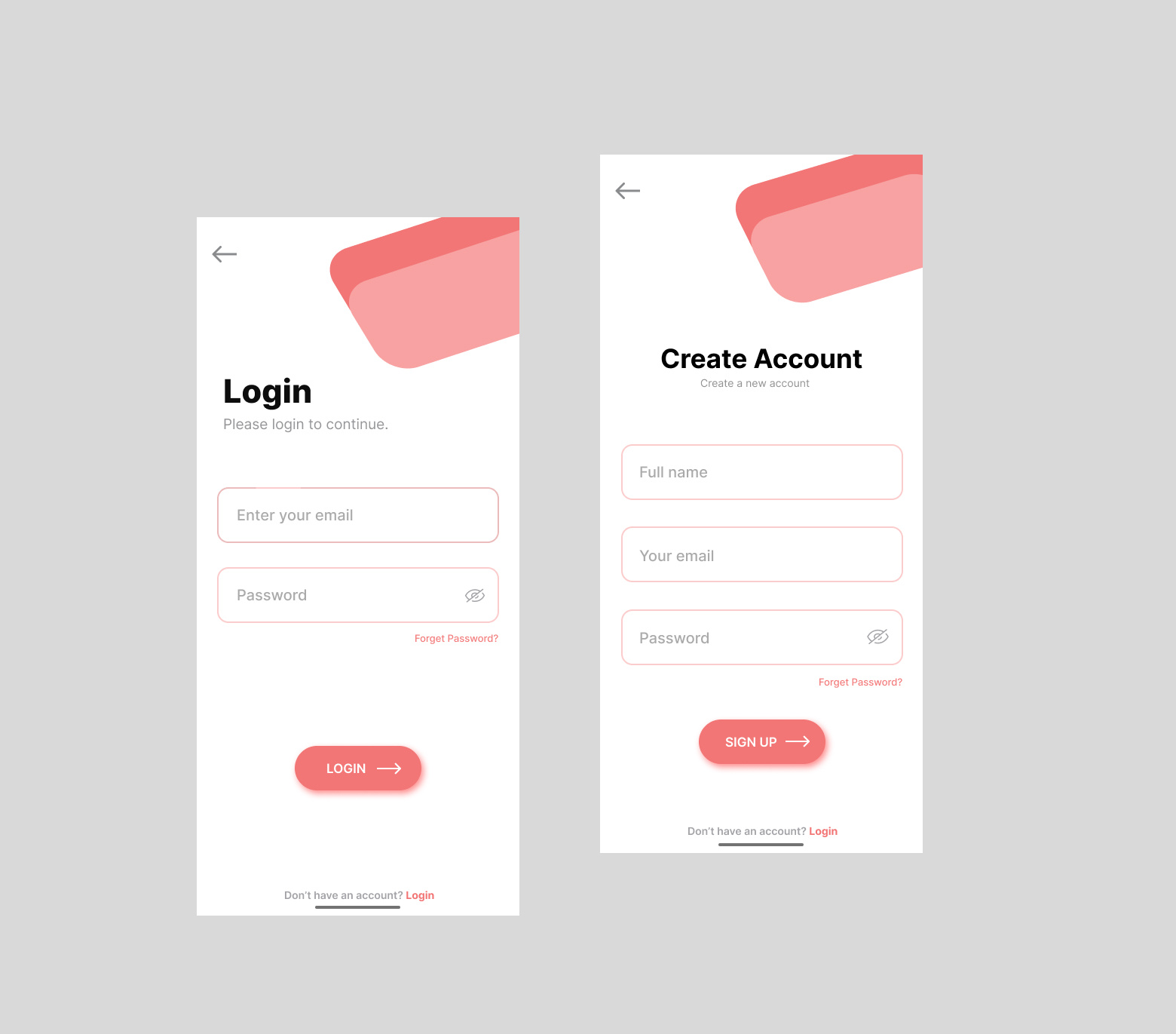 App login ui design by Siam Gfx9 on Dribbble