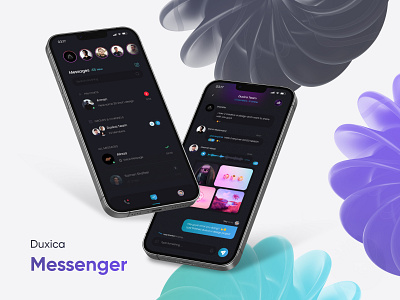 Messenger Case Study app chat group chat message messenger mobile slack story telegram ui user interface ux video call voice call whatsapp