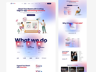 Digital Marketing Agency corporate design home page landing page marketing agency ui design
