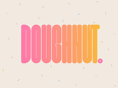 Doughnut! 🍩 2d 3d bright donut doughnut flat illustration procreate round snack type