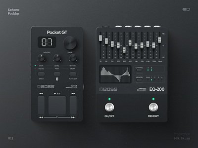 Boss Guitar Effect app icon branding concept daily ui design graphic design illustration logo ui vector