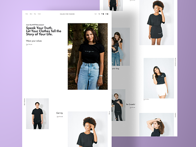 Values For Fashion branding design graphic design typography ui ux web webdesign webdevelopment