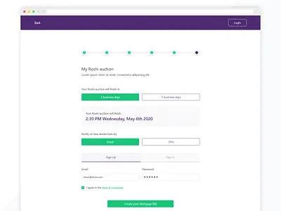 Roshi finance app financial form ui ui design ui ux ux ux design