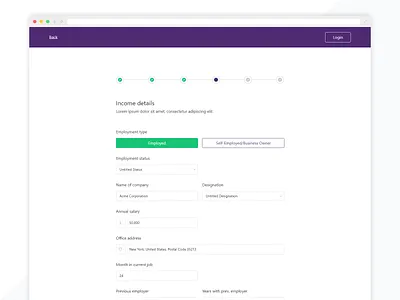 Roshi finance app financial form ui ui design ui ux ux ux design
