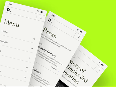 Daily UI : Press Page app daily ui design minimal press page ui website