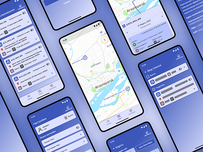 Mobile Tracking App app design ui ux