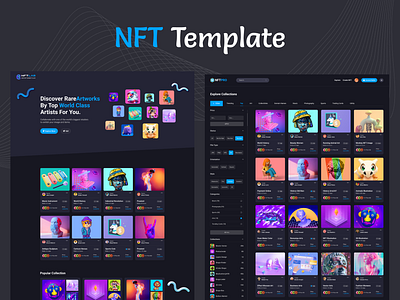 NFT Marketplace Figma Template web app