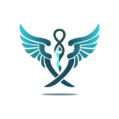 Medical Logo Design 3d colorful logo logo design medical ui vector wing