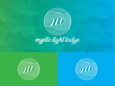 Luxury Hotel Mystic Light Lodge Logo Design brand identity design brand logo branding company logo design graphic design illustration logo logo and visual identity design logo design logo design and branding minimal logo design typography ui vector versatile logo design