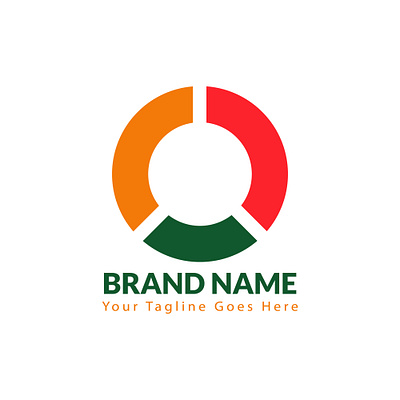 Circle Logo design brand branding circle flat minimalist modern ui vector