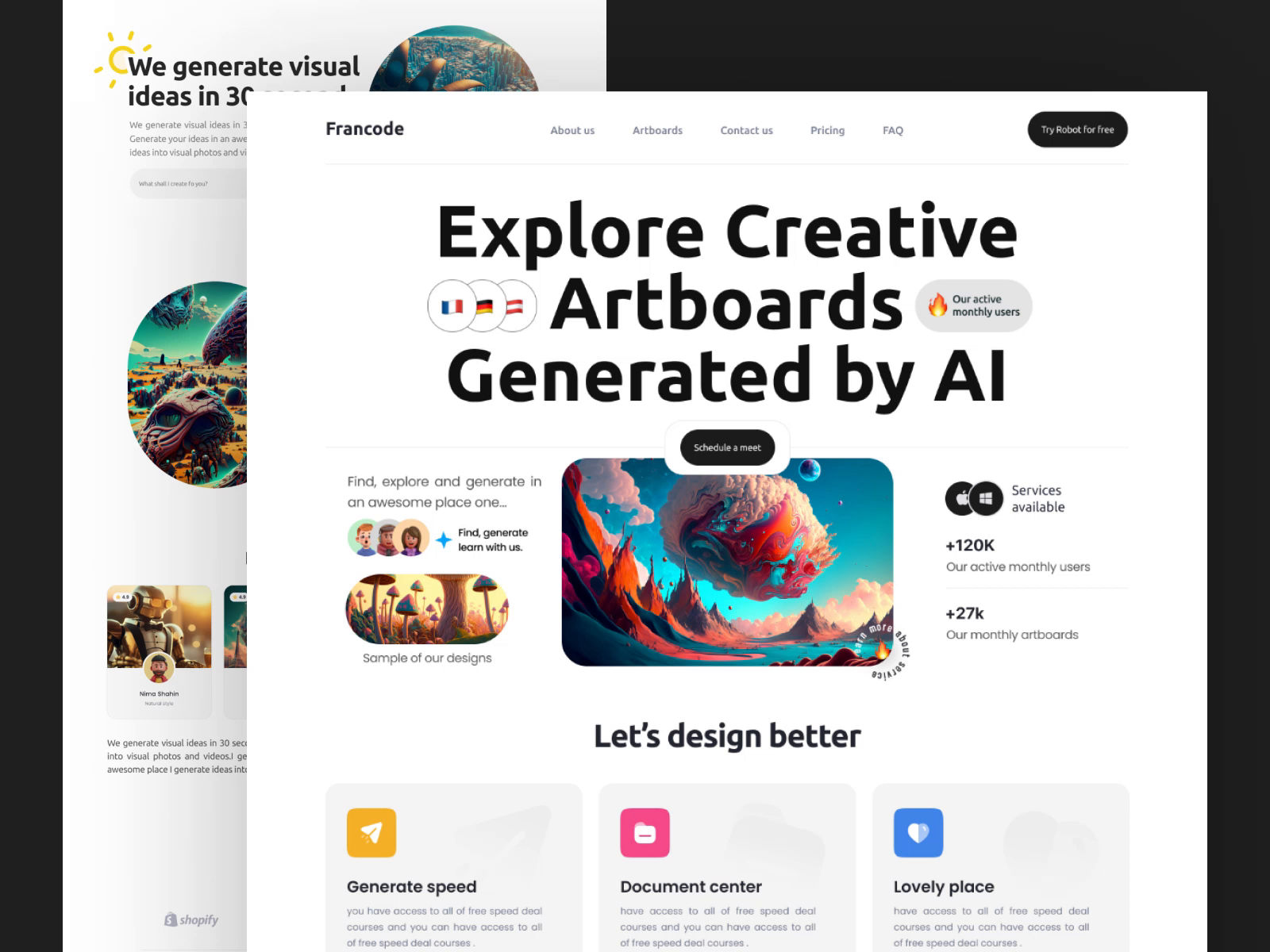 AI animated web ui design by Roohi Koohi on Dribbble