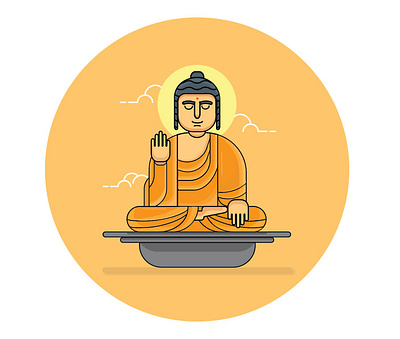 Buddha design graphic design illustration vector