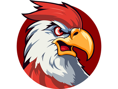 Eagle Mascot Logo Design animation beak branding eagle graphic design hawk logo mascot