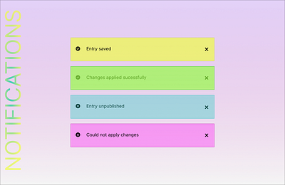 Notifications design figma landing page notifactions ui