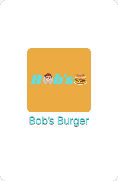 Bob's Burger app branding design figma logo mobileui ui