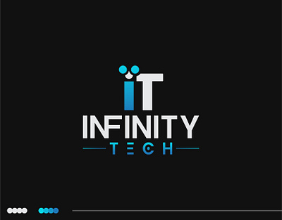 Infinity Tech Logo Design (unused) brand identity branding design mbapi197 minimal professional