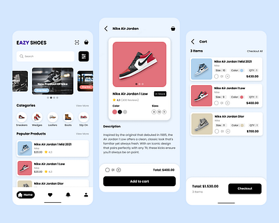 Shoe Store App Design 3d animation app app design branding design graphic design illustration mobile design ui web design