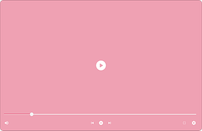 Video Player design figma landing page player ui video