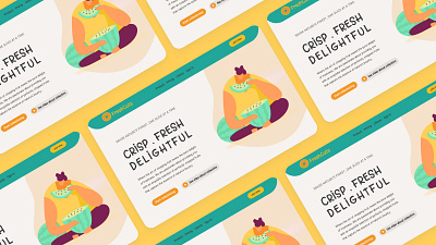 FreshCuts Hero Section branding graphic design logo ui ux