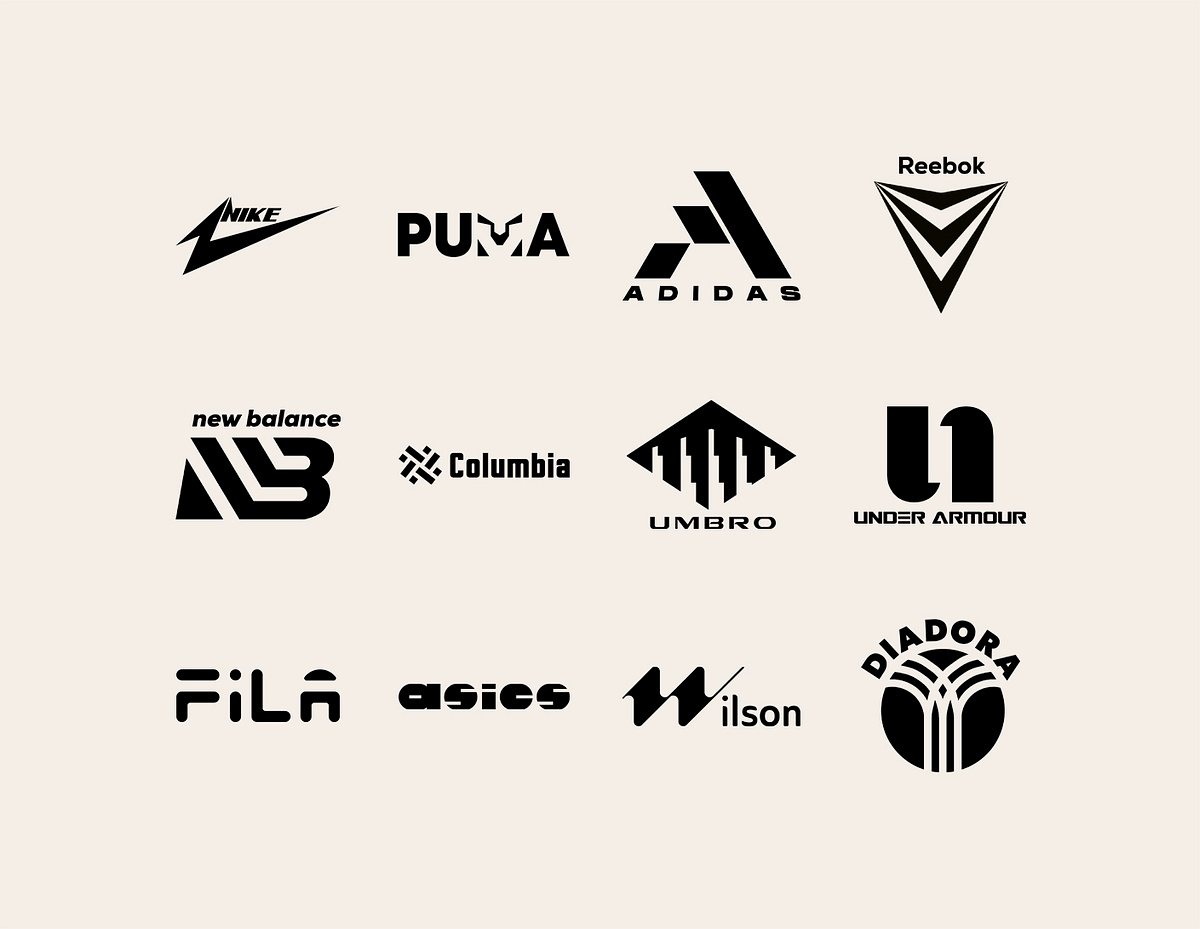 New sportswear logos by Malina Cosmica on Dribbble