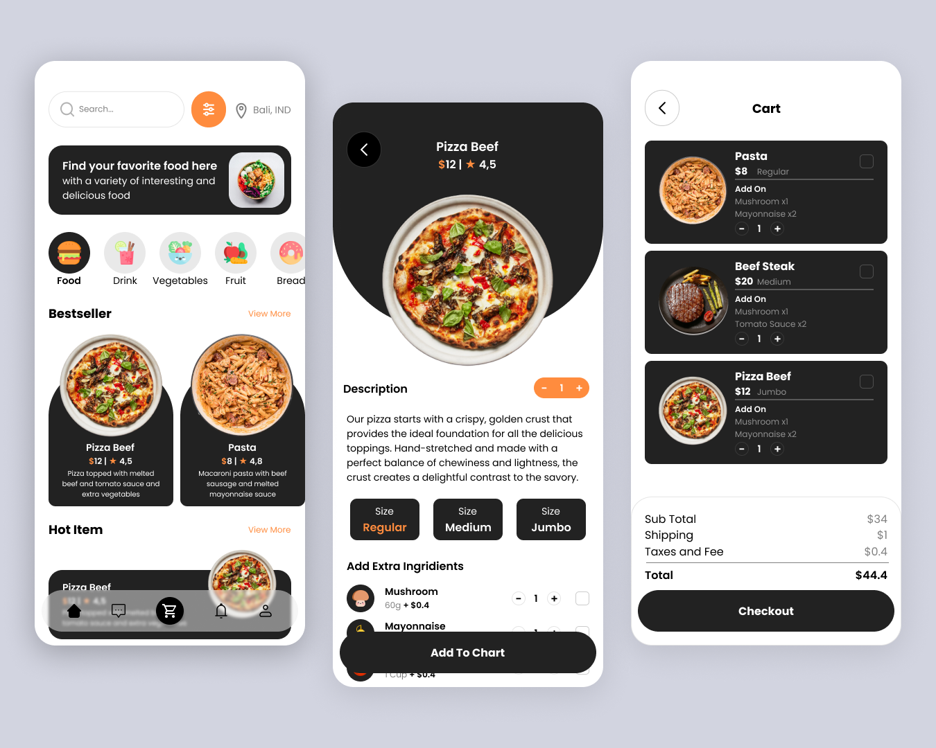 Food App Design by Wahyu Saputra on Dribbble