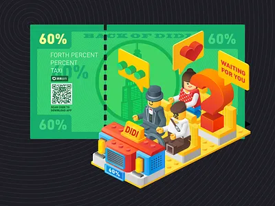 LEGO : Hail a taxi airship assemble assembled building car cash chat discount dollar driver friend lego passenger plaything taxi toy trip uber wait