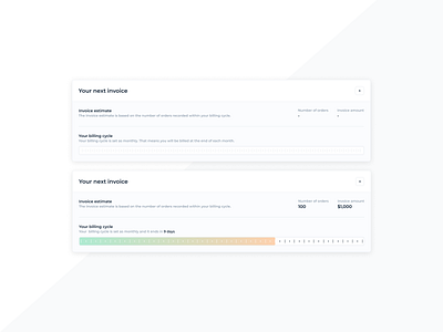 Billing cycle design ui ui design ui ux ux ux design