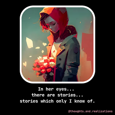 In her eyes, quotes... Loved quotes designs. cool funky love art funky cool arts illustration in her eyes love arts reddish black love art roses arts there are stories