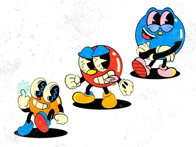 character design for game 1930s art direction ball cartoon character character design crazy old cartoon old school rubber hose rubberhose vintage weirdo