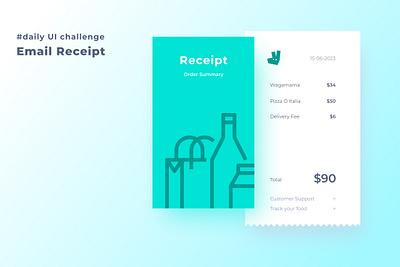 Daily UI 017/100 - Email Receipt app design graphic design ui ux