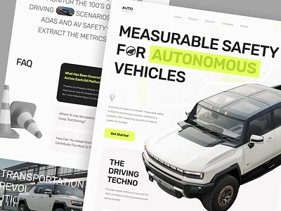 Autonomus Electric Self-driving Website(Animation) animation autonomous autonomous landing page awe cargo charging driving electric car electric vehicle map motion graphics product design remote self drive supercharger transportation web web design web3 website