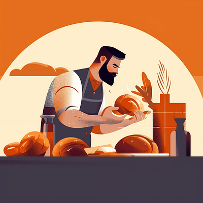 bakery bakery bread graphic design illustration vector