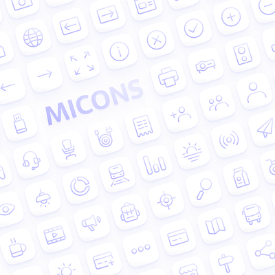 MICONS icon set challenge free icon icon set illustrator light shadow micons minimal pixel perfect rounded ui
