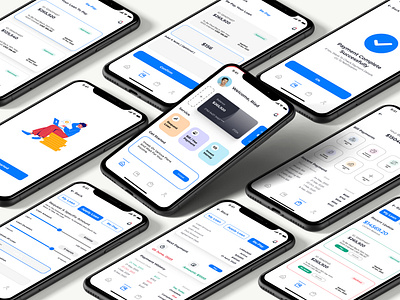 Fintech Mobile App Design - UI UX Design app application bill app finance fintech fintech app loan app mobile mobile app design saas screen ui ux