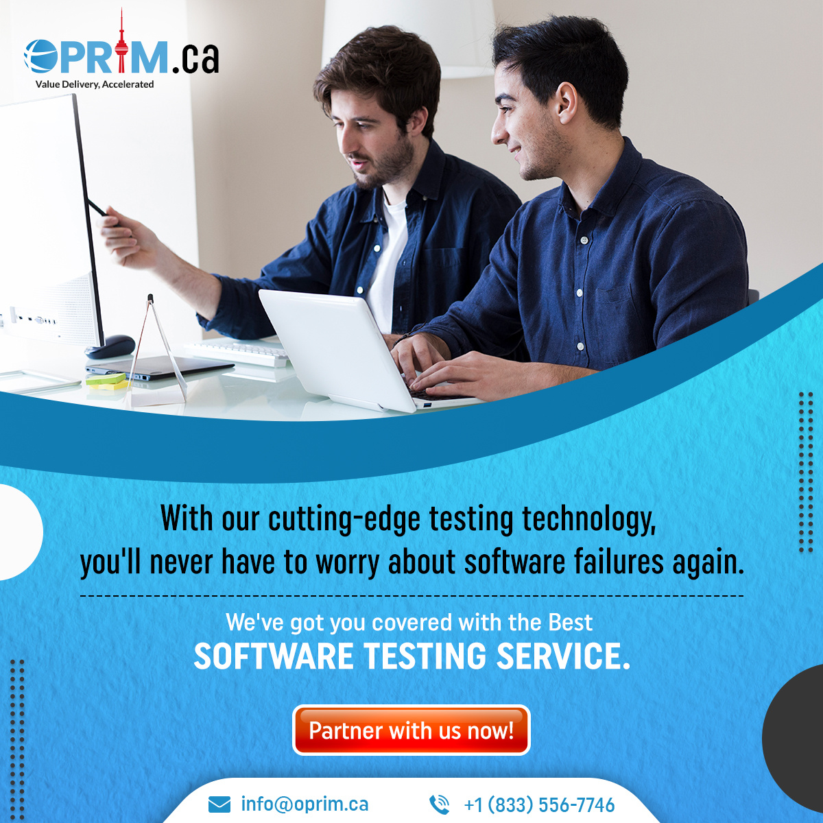 We have got you covered with the Best Software Testing Service by Oprim