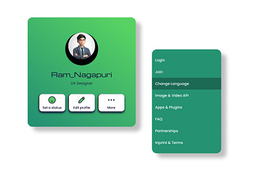 Profile card Design figma graphic design landingpage profile card design ui