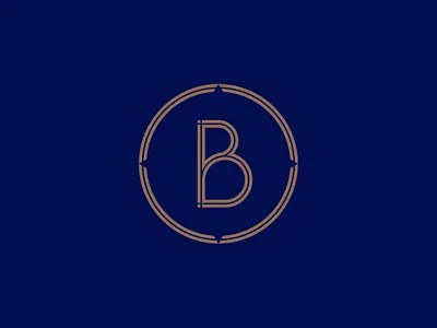 Bonailie Symbol b blue bonailie branding bronze copper design graphic design icon letter b logo logo design symbol