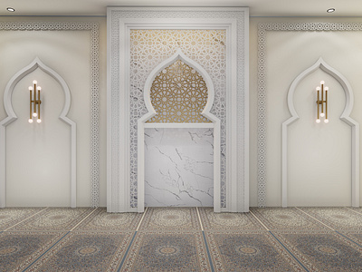 PRAYER ROOM INTERIOR DESIGN 3dmodeling 3drendering architect design illustration interior interior design prayer room prayer room interior design ui