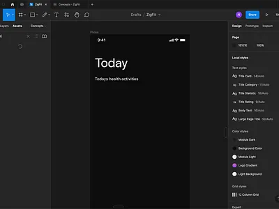 Behind the scenes app class figma mobile