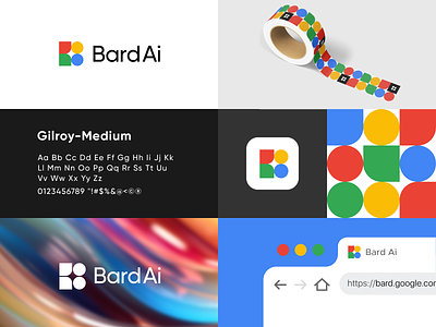 BardAi Brand identity bard ai brand guidlines brand identity branding chatgpt design google icon logo logo designer logo insperation logo mark logo redesign logo remake logo styleguid logodesign modern logo pattren rebranding typography