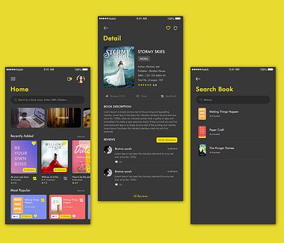 Book Lover | Mobile app design app design design mobile app design redesign ui ux