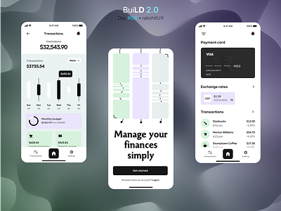 Banking App Design - Day #06 app design build2 build2.0 design designdrug finance app mobile app ui uidesign watchmegrow
