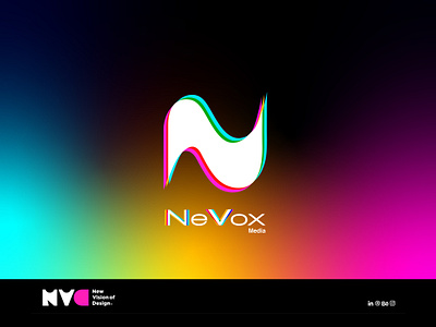 NeVox Media Brand Identity Project branding graphic design logo motion graphics