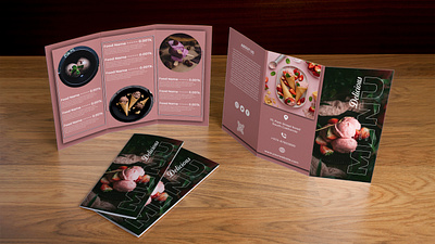 Tri-Fold Menu Brochure Design. design graphic design