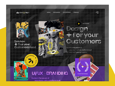 Design Agency Website Design - Day #02 build build2.0 deconstruction poster design designdrug illustration inspiration poster design ui ux watchmegrow