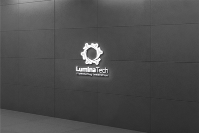 Lumin Tech / LOGO DESIGN branding design graphic design illustration logo social media post typography ui ux vector