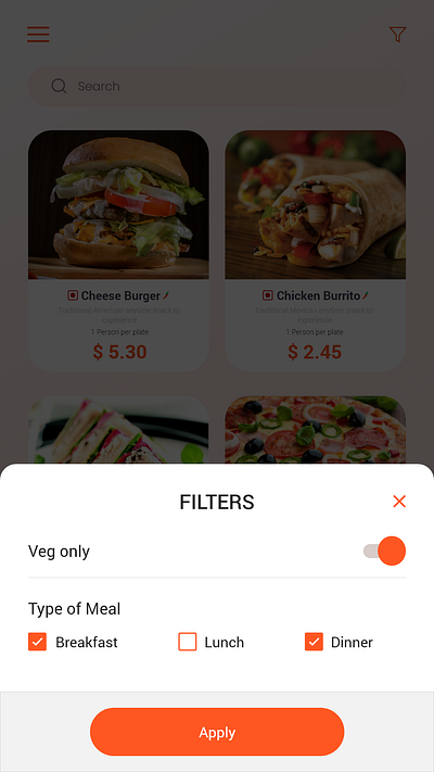 Food ordering app design app design application design mobile app design ui ux design