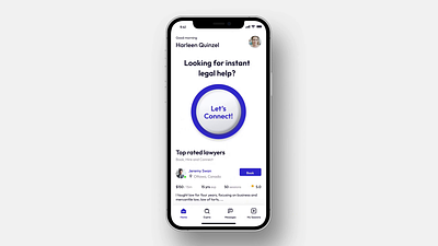 CapitalG - Client App UI advocate app design attorny business firm ios law lawyer booking lawyer booking app lawyer consultation legal legal services legalassistance legalsolutions legalsupport support trafficstopsupport uiux video call videocalllawyer